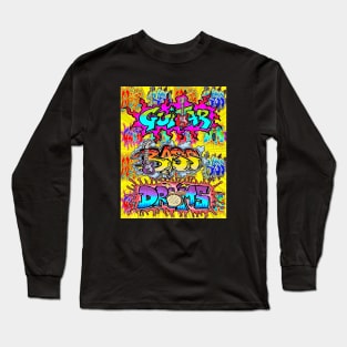 Bass Guitar Drums 1 By LowEndGraphics Long Sleeve T-Shirt